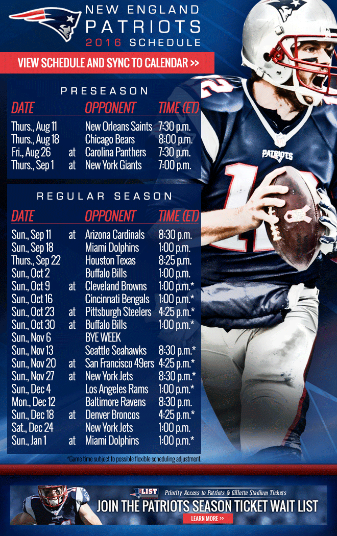 NFL Schedule Announcement Emails The Business of Sports